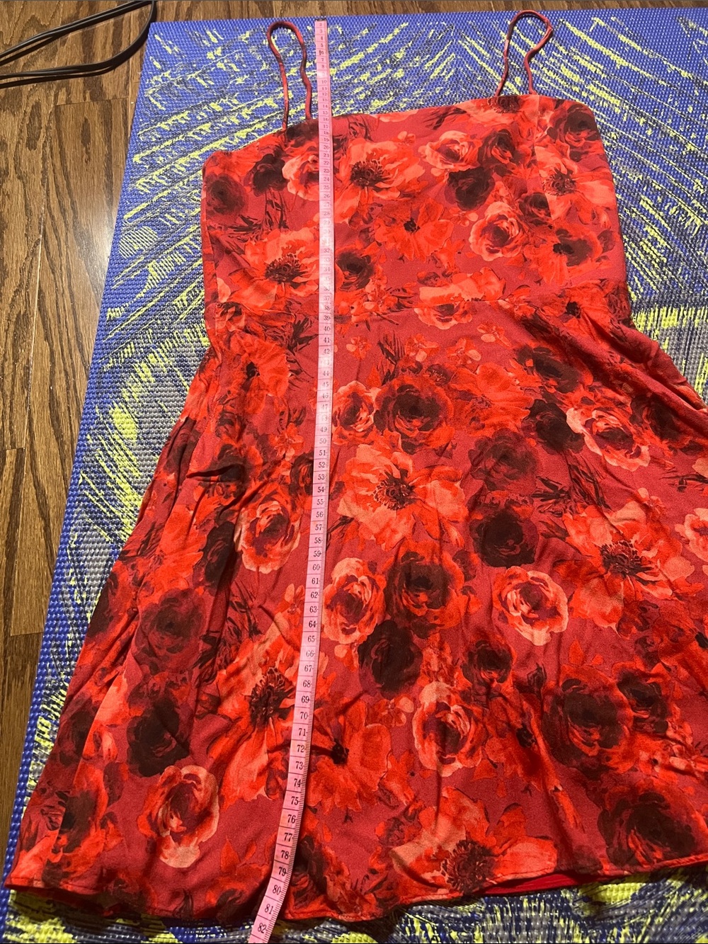 Alice + Olivia Red Floral Mini Dress - Picture 13 of 15
